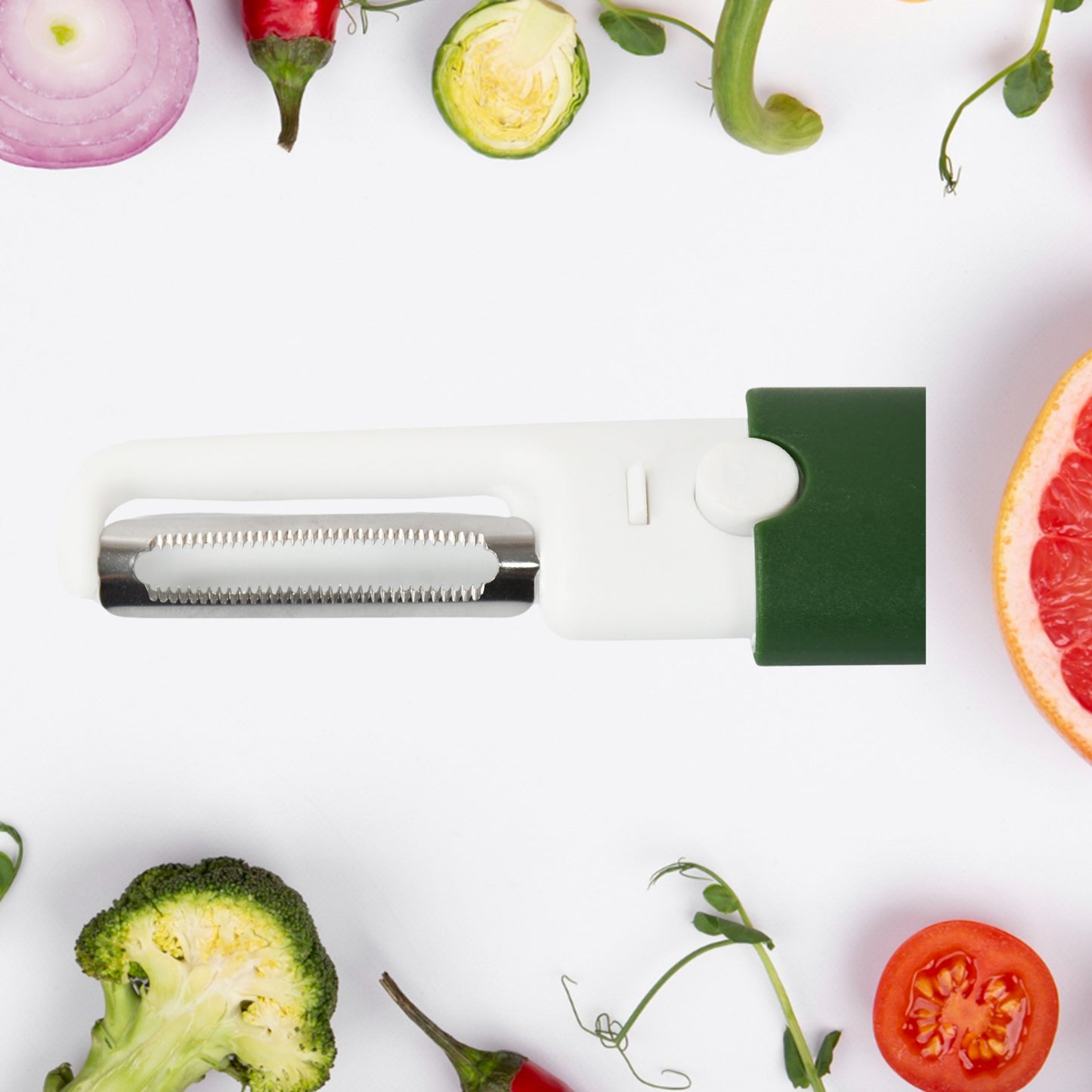 Multifunctional Peeler Two In One Fruit Knife Fruit And Vegetable Cutting Knife+Sawtooth Peeler Apple Carrot Potato Fruit Slice Antiskid