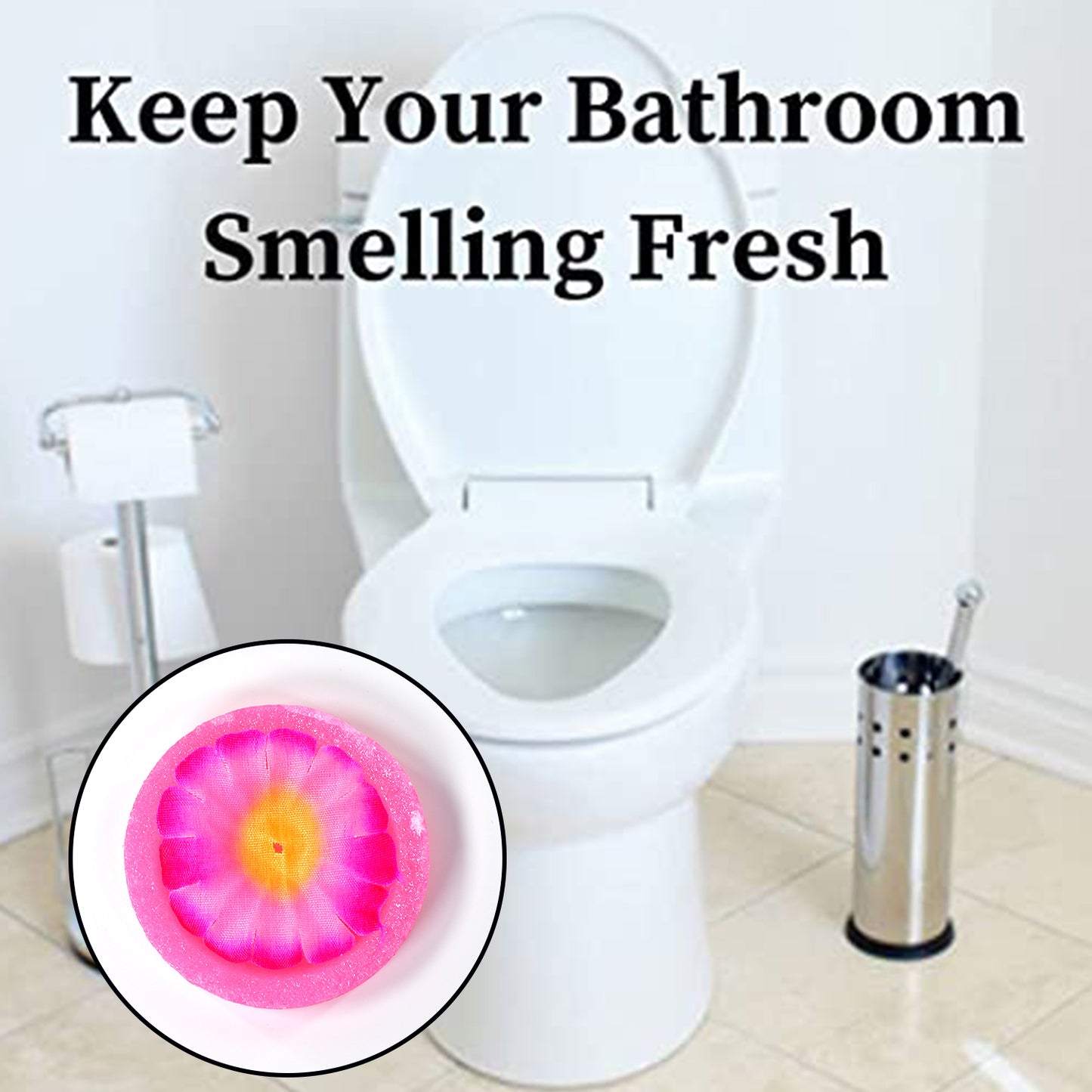 World Air Freshener Flowers Block For Bathroom And Toilet