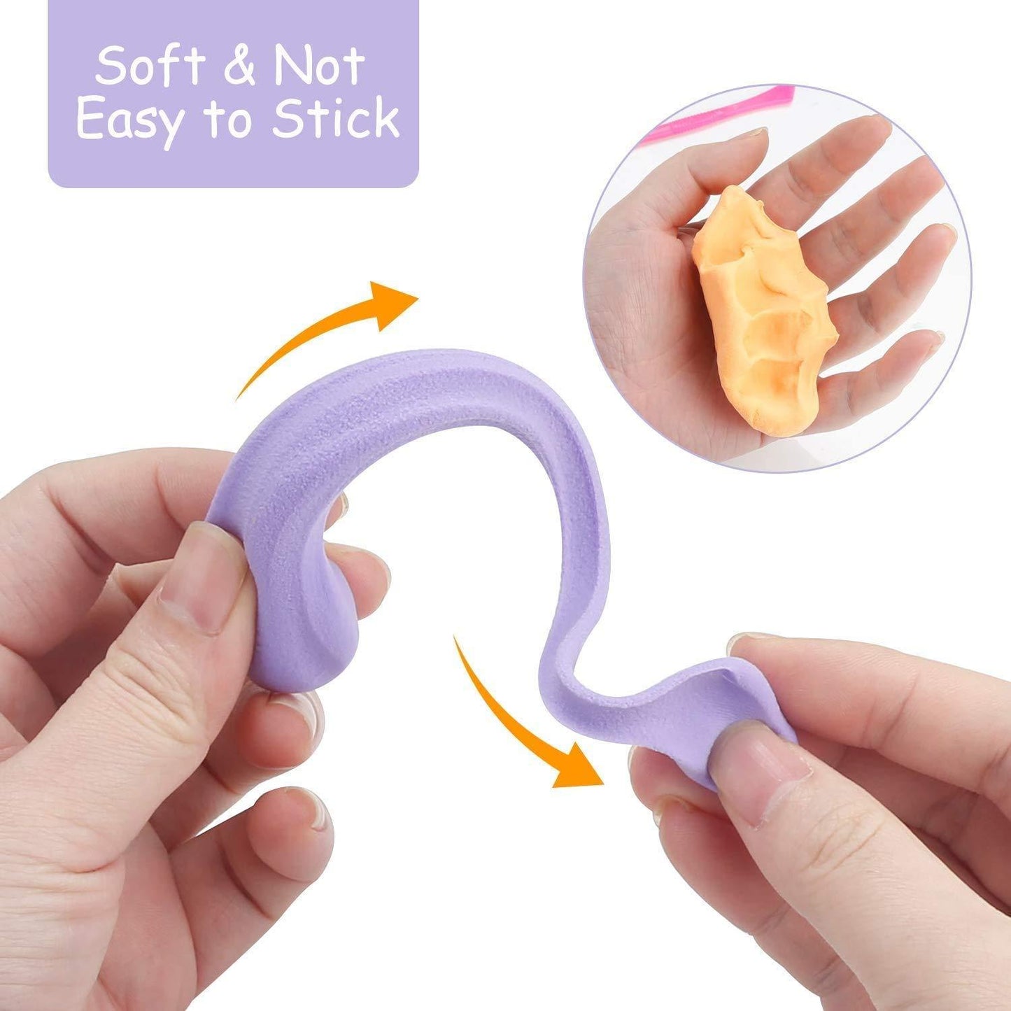 Non-Toxic Creative 50 Dough Clay Mould 5 Different Colors (Pack Of 6 Pcs)