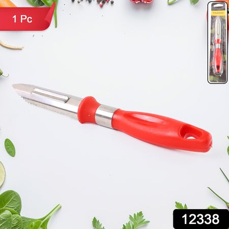 Multipurpose 2-In-1 Stainless Steel Knife Peeler (1 Pc)