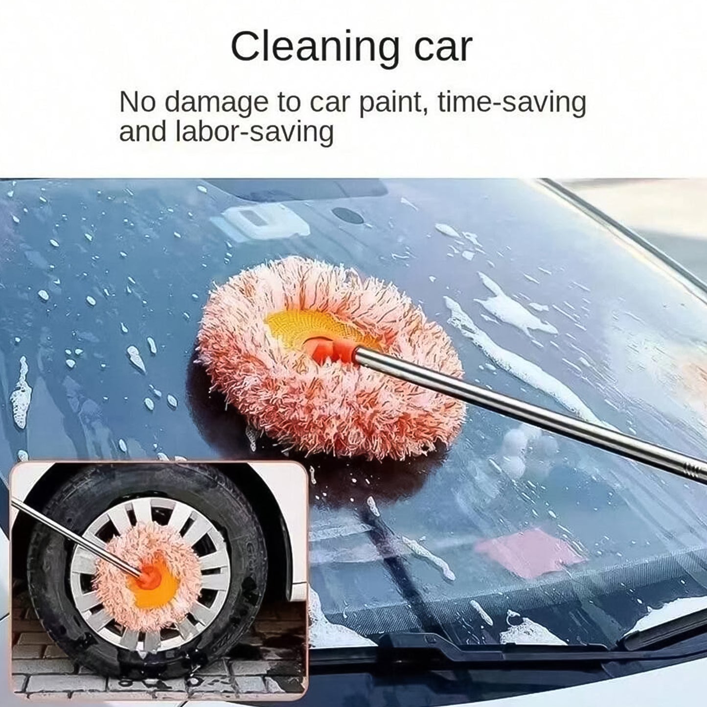Mop Cleaning Mop Rotatable Spin Mop (110 Cm 1 Pc)