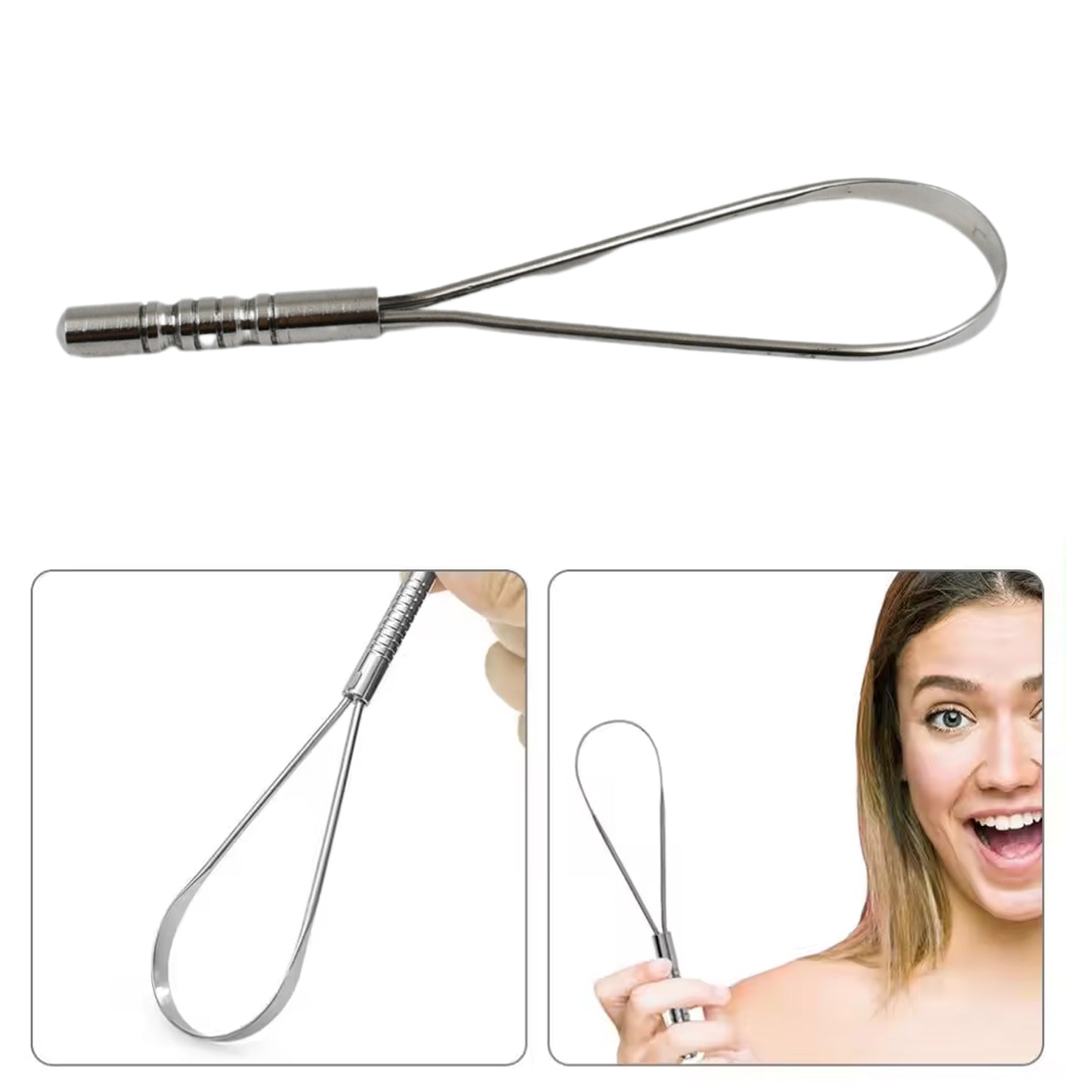 Steeltongue Cleaner Tongue Scraper (1 Pc)