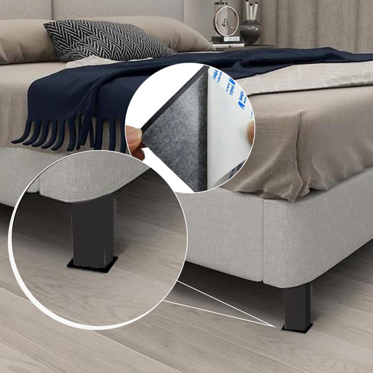 Furniture Pad Square Felt Pads Floor Protector Pad For Home All Furniture Use (Pack Of 4 Pc)