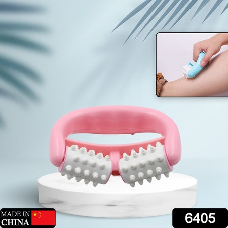 Manual Round Handle Plastic 2 Rollers Massage Roller Cellulite Roller For Legs Arms Back Muscle Pain Relief And Muscle Relaxation