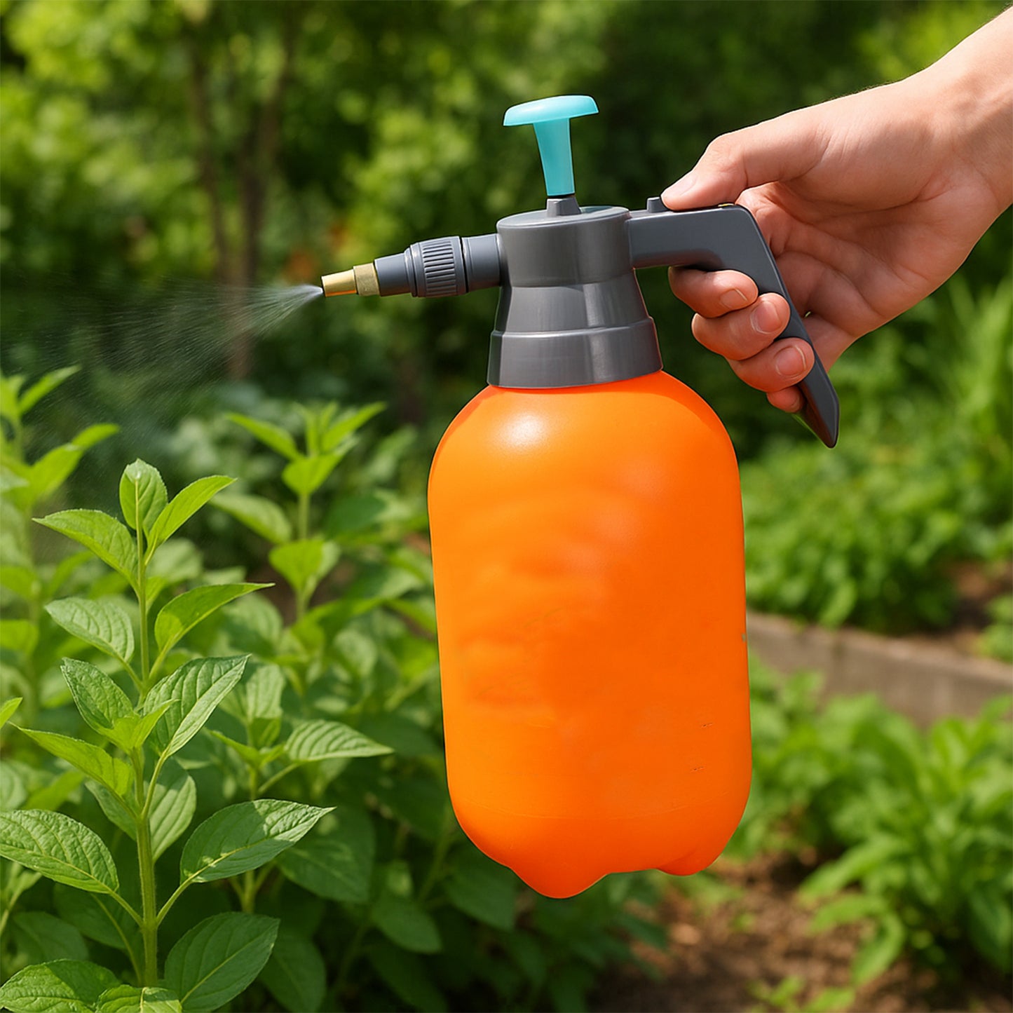 Water Sprayer Hand-Held Pump Pressure Garden Sprayer - 2 L