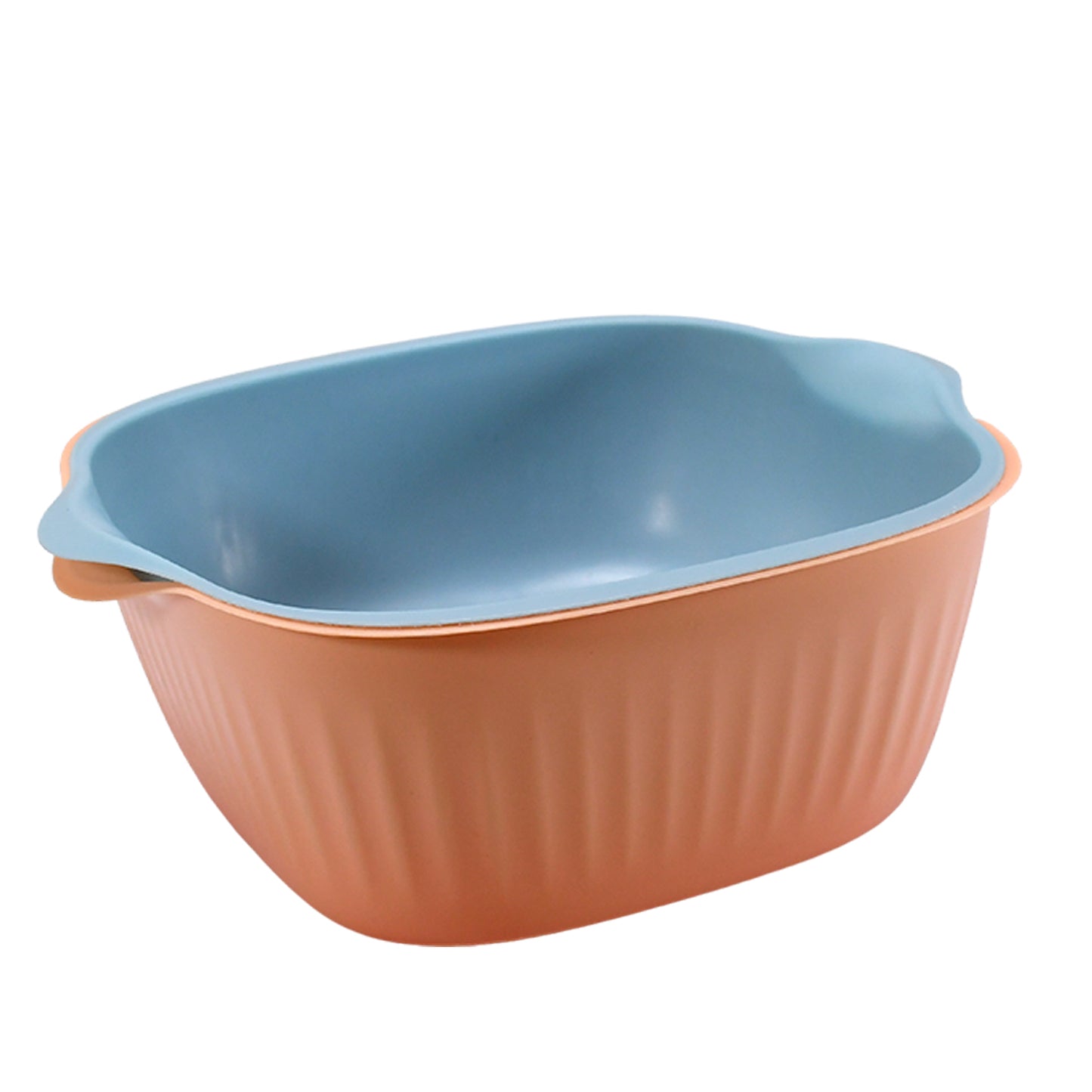 Kitchen Bowl Plastic Washing Bowl And Strainer Drainer Basket For Home Kitchen Use