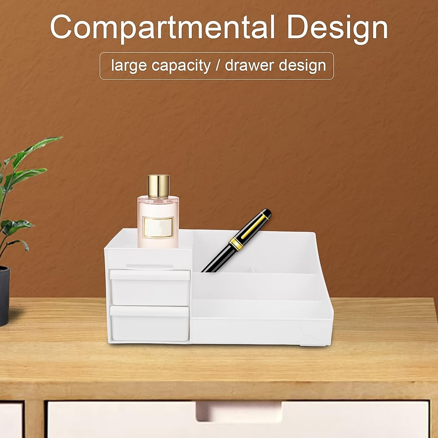 Large Capacity Desktop Cosmetic Storage Box (1 Pc Mix Color)