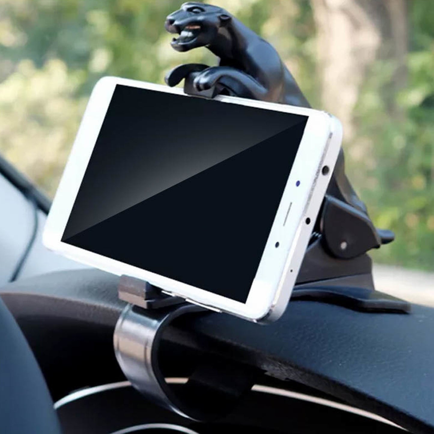 Jaguar Leopard Shape Plastic Phone Clip Mobile Phone Holder For Car Use
