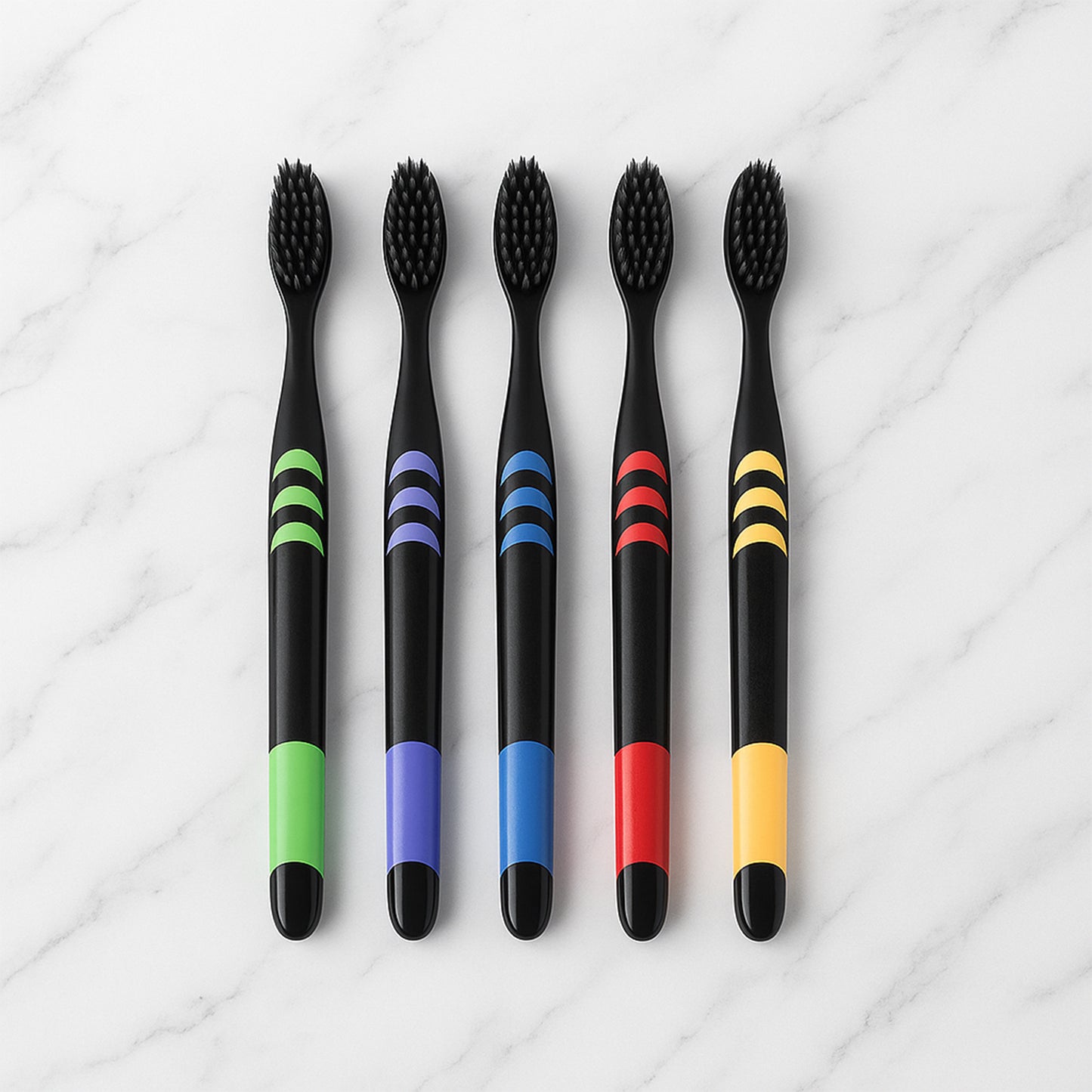 Softtoothbrush With Plastic Round Box For Men And Women Kids Adultsplastic Toothbrush (10 Pcs Set)