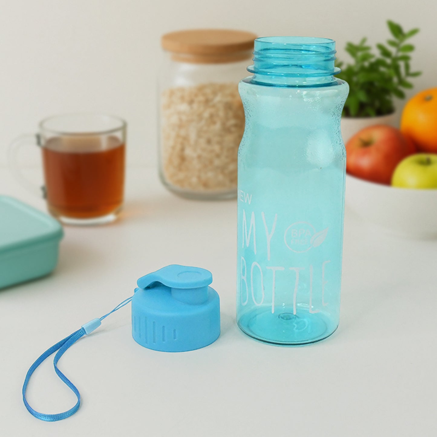 Bpa-Free Plastic Sports Water Bottle (Approx. 400 Ml 1 Pc)