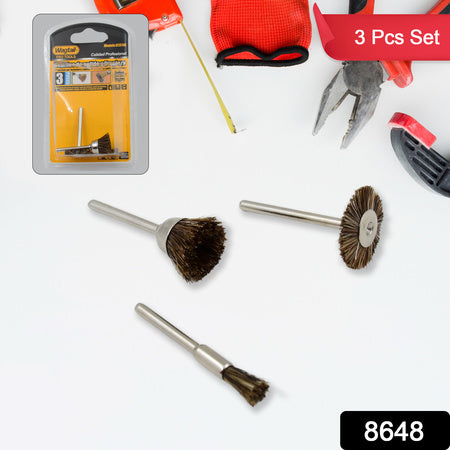 Brasswire Wheels 3 Pcs Brass Wire Wheels Rust Removal Tool