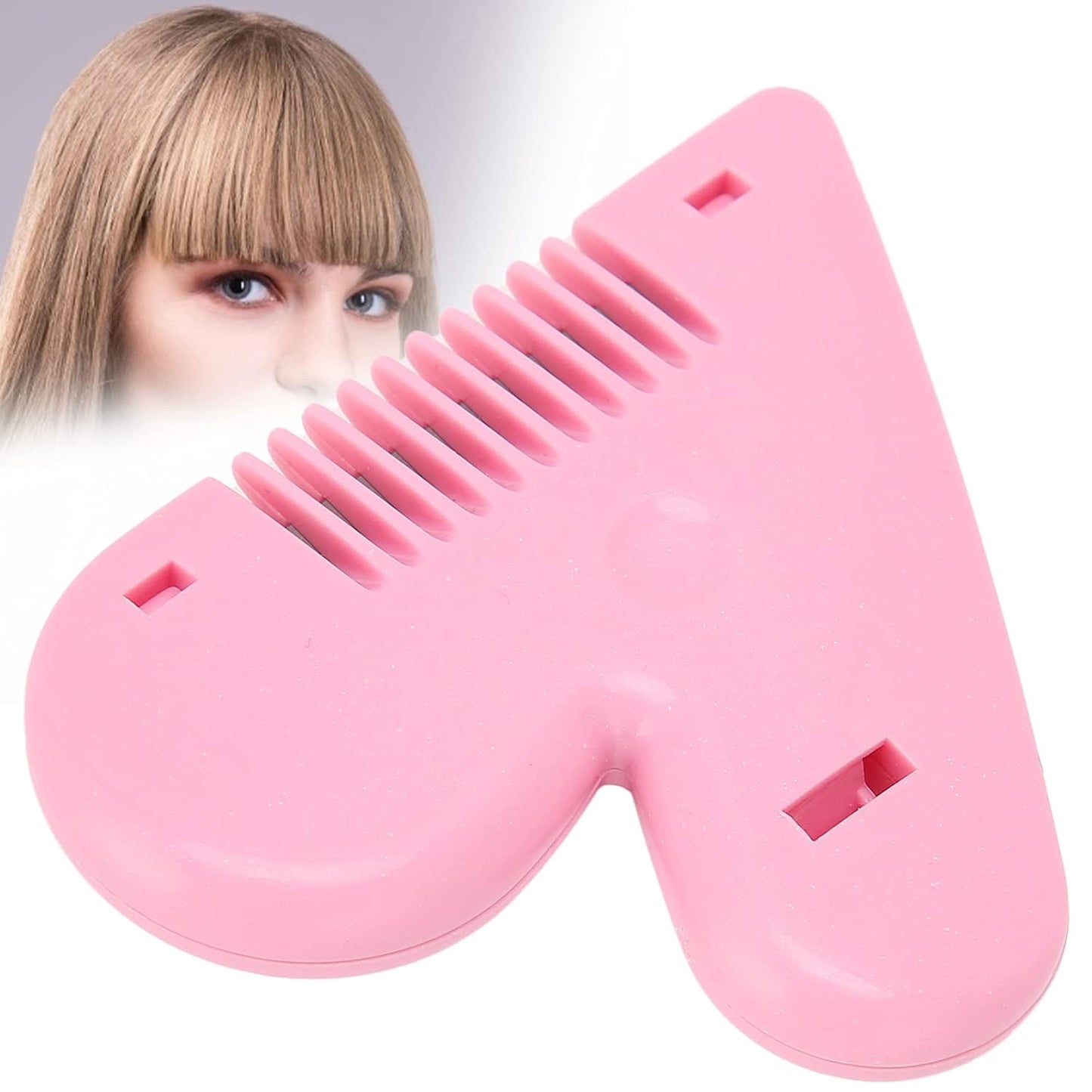 Heart Shape Plastic Hair Cutting Scissors For Baby Girls Lightweight Portable Hair Thinning Doubleedge Stainless Steel Convenient For Hair Cutting For Hair Thinning (1 Pc )