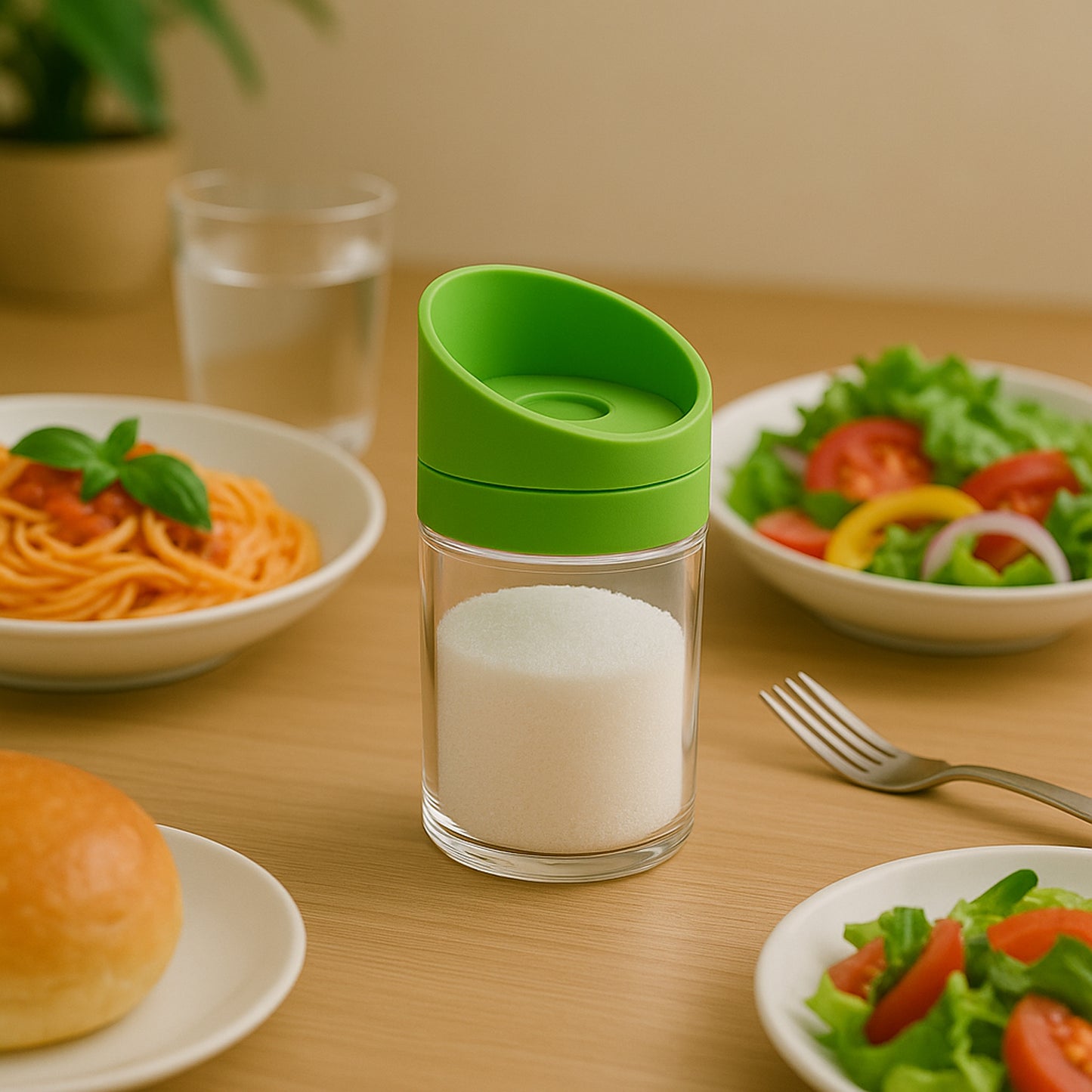 Apexslant-Lid Kitchen Storage Jar Set (2 Pc)