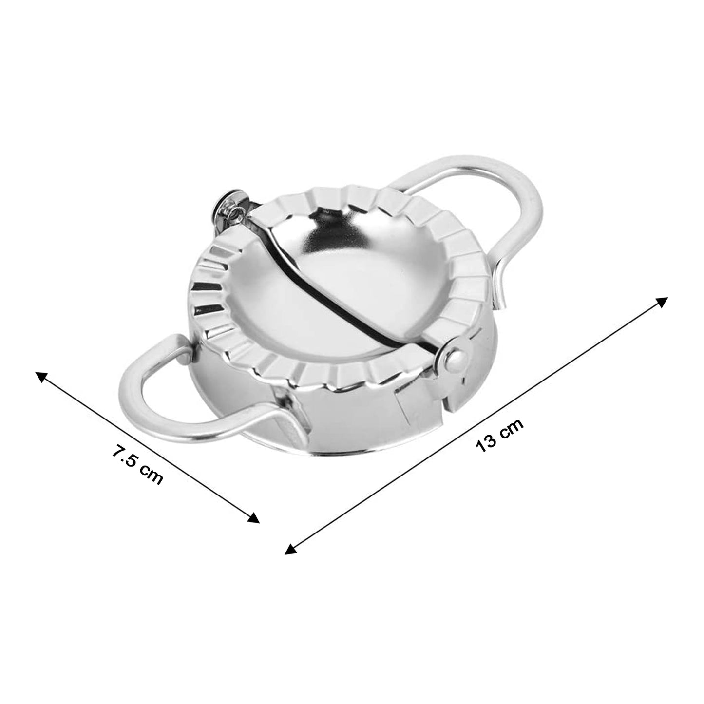 Stainless Steel Dumpling Maker Dough Cutter Pie Mold Tool.
