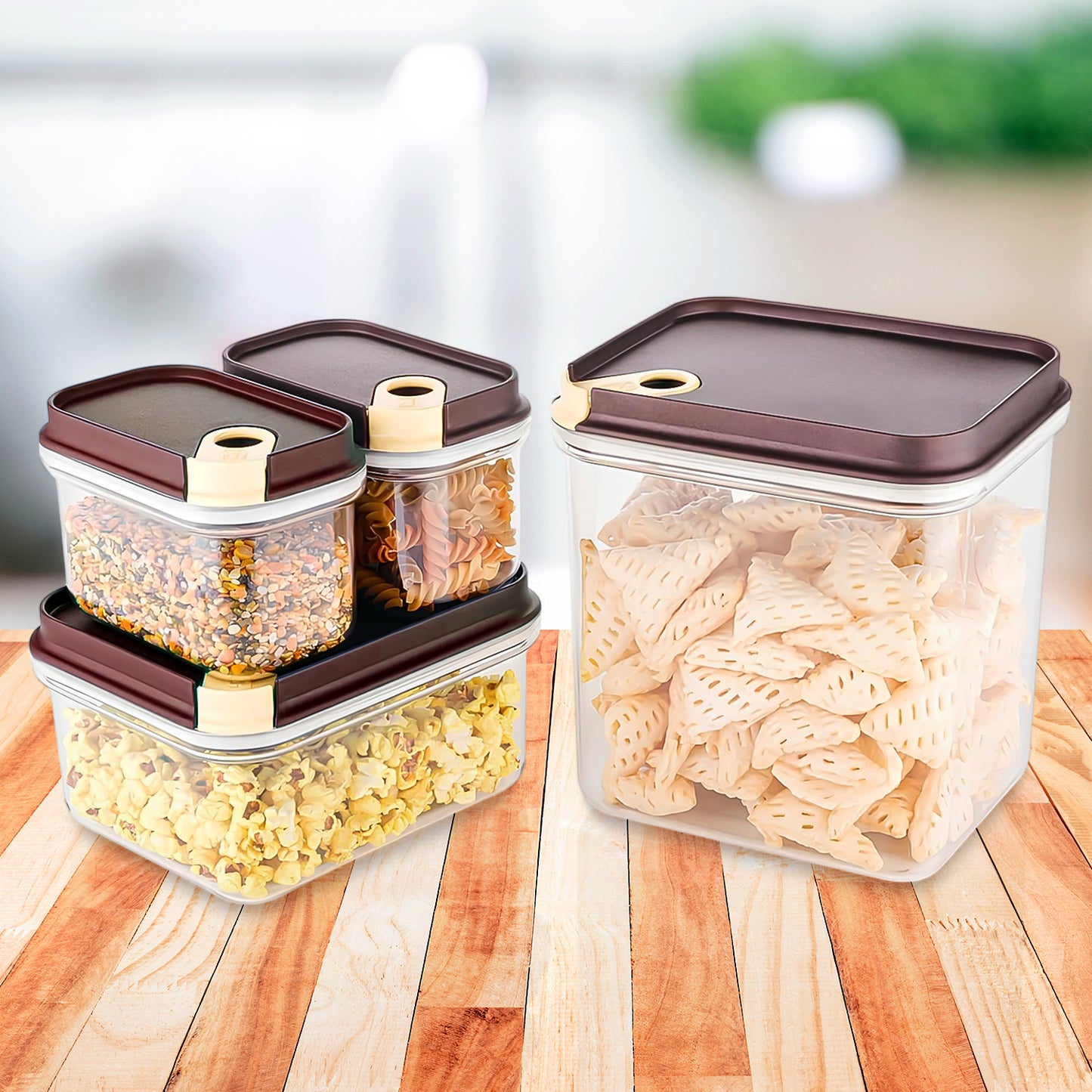 Ritupush N Lock Airtight Food Storage Container Set (4 Pc)