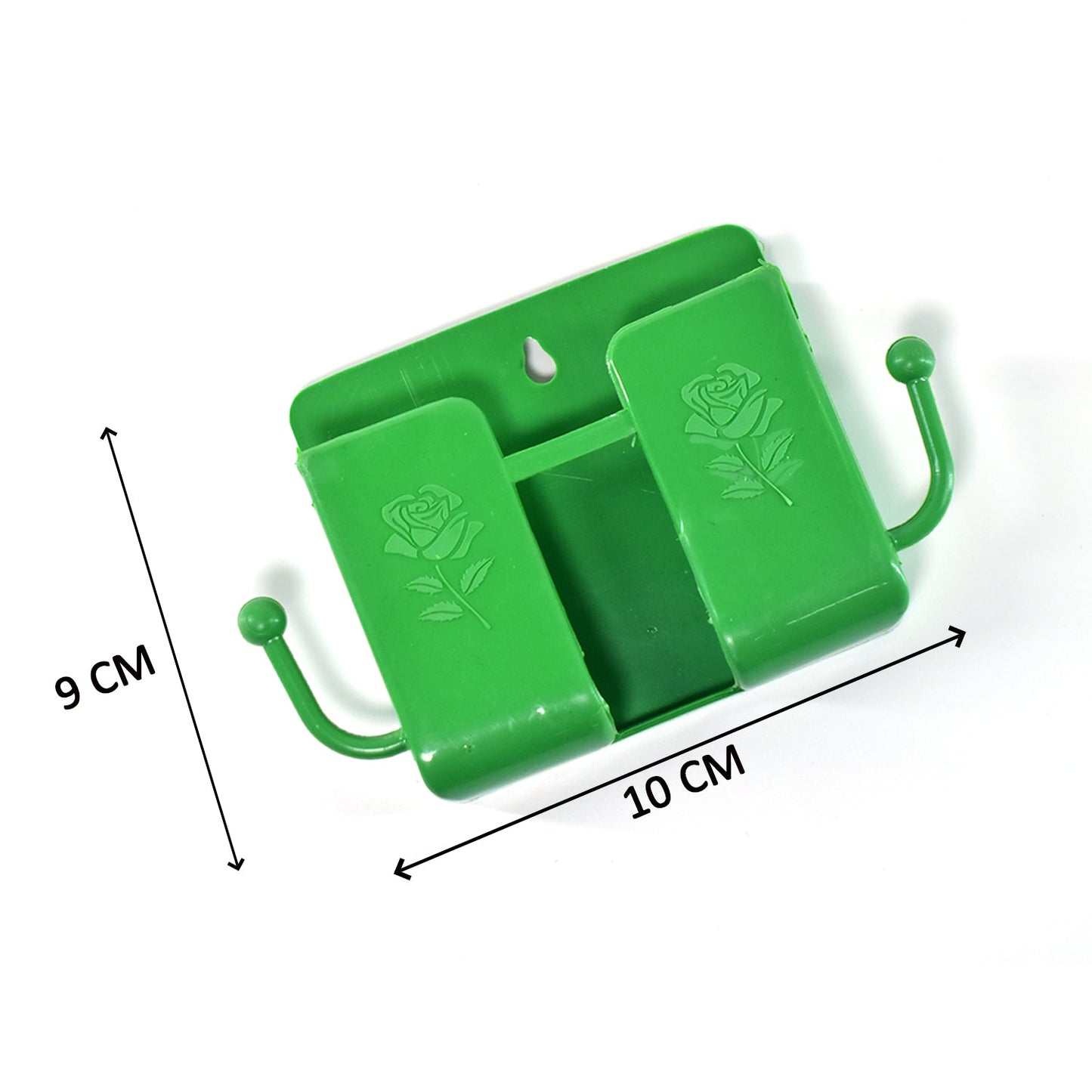 Wall Mounted Storage Boxremote Storage Organizer Case With 2 Side Hanging Hooks.
