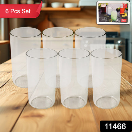Apexclear Plastic Tumbler Glass Set 6-Piece Unbreakable