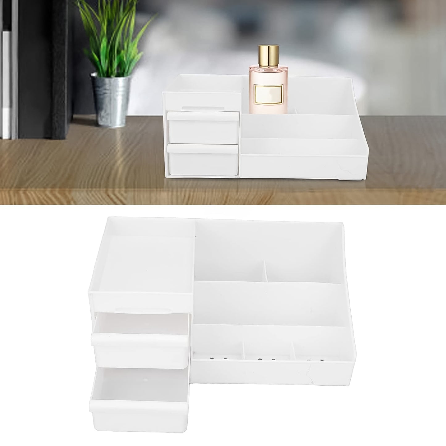 Large Capacity Desktop Cosmetic Storage Box (1 Pc Mix Color)