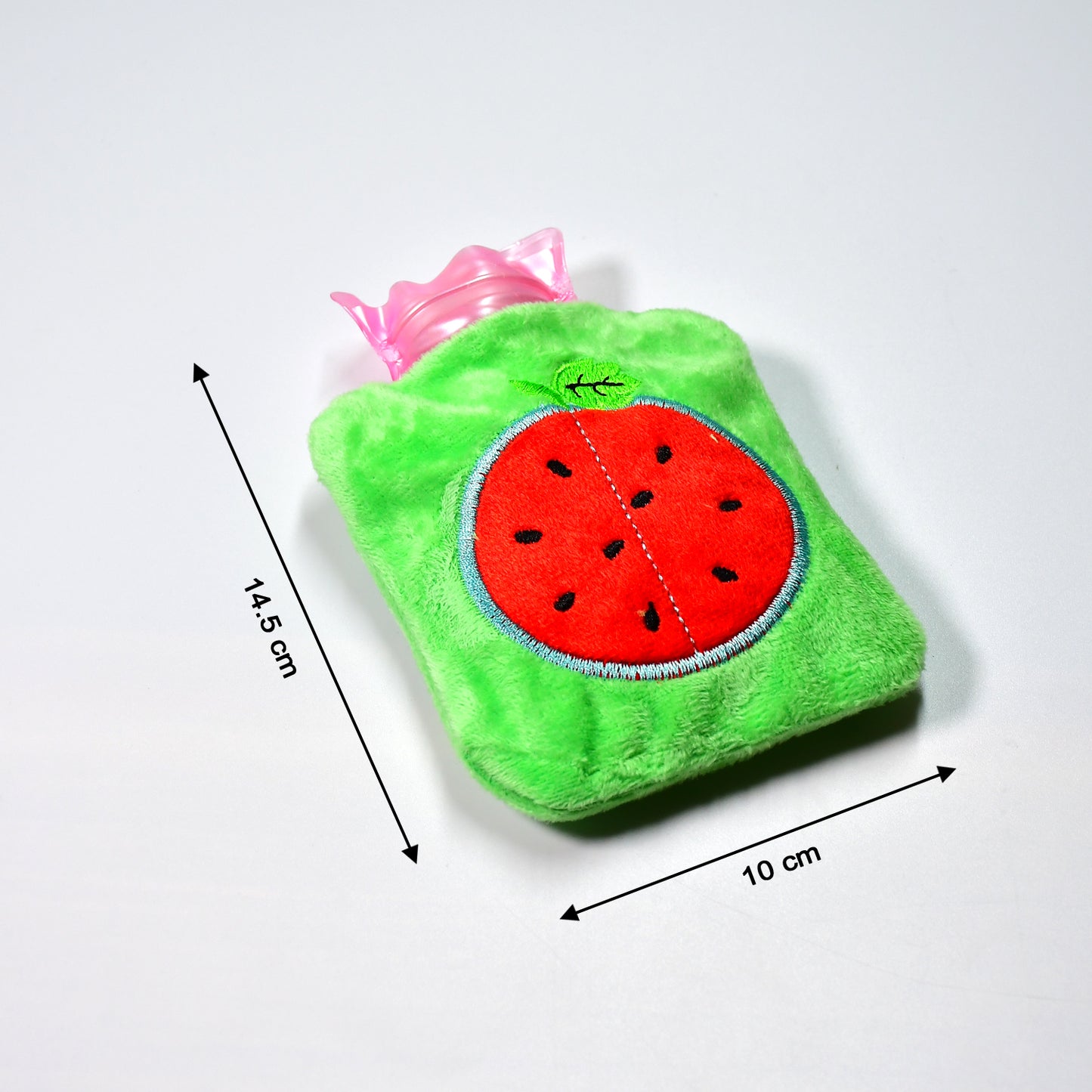 Watermelon Small Hot Water Bag With Cover For Pain Relief Neck Shoulder Pain And Hand Feet Warmer Menstrual Cramps.
