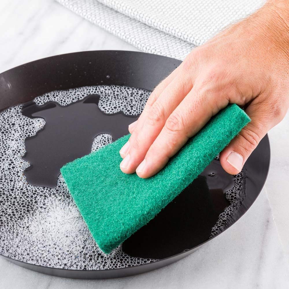 Scrub Sponge Cleaning Pads Aqua Green 10Pcs