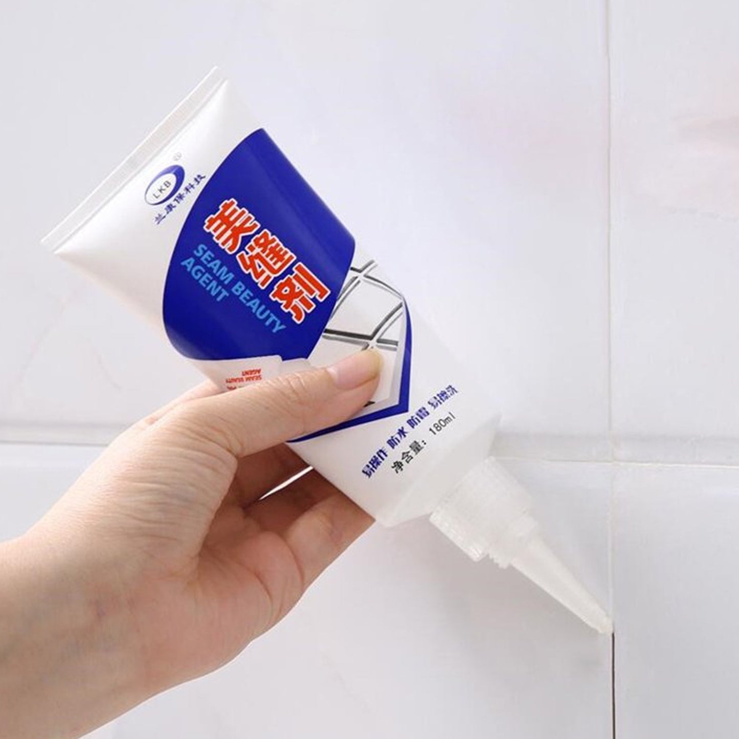 Waterproof Tile Gap Crack Grout Filler Water-Resistant Silicone Sealant For Diy Home Sink Gaps Tiles Gaps Grouts Repair Filler Tube For Home Office Bathroom Toilets Kitchen (180 Ml)
