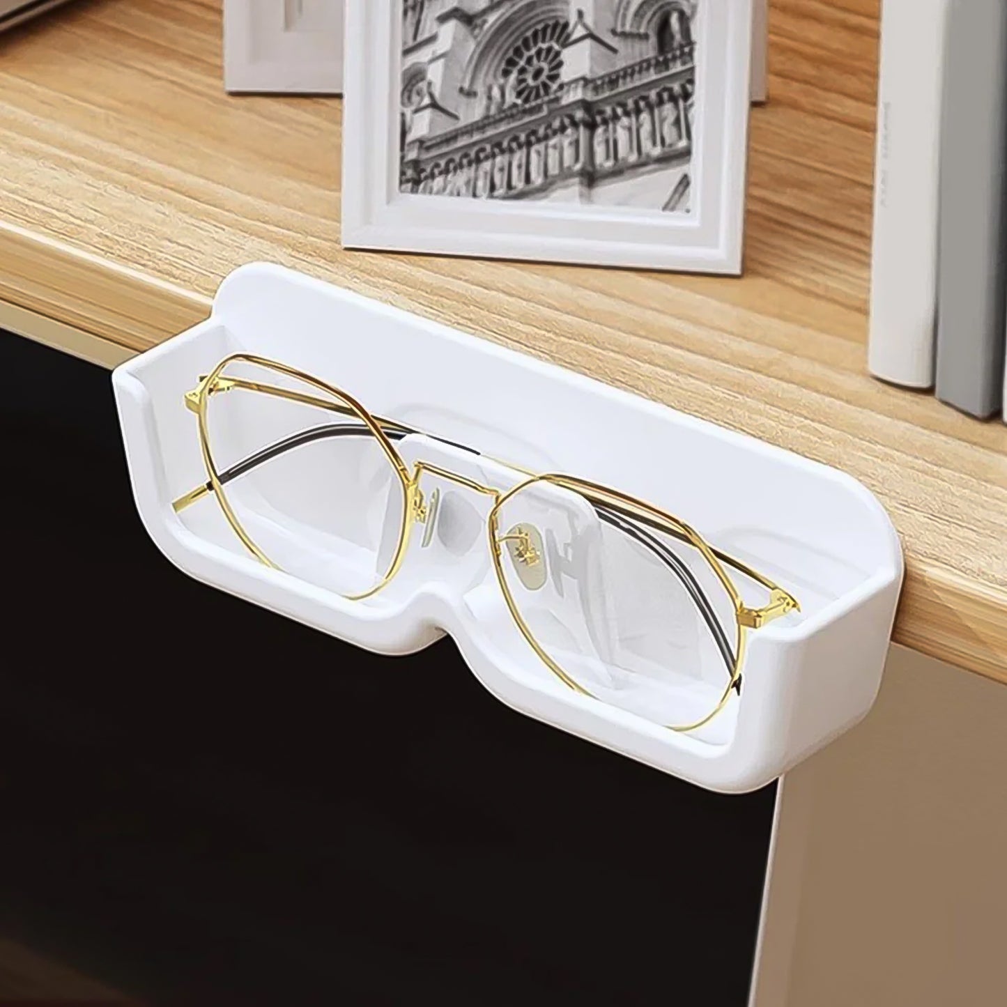 Wall Mount Adhesive Sunglass Holder (1 Pc)