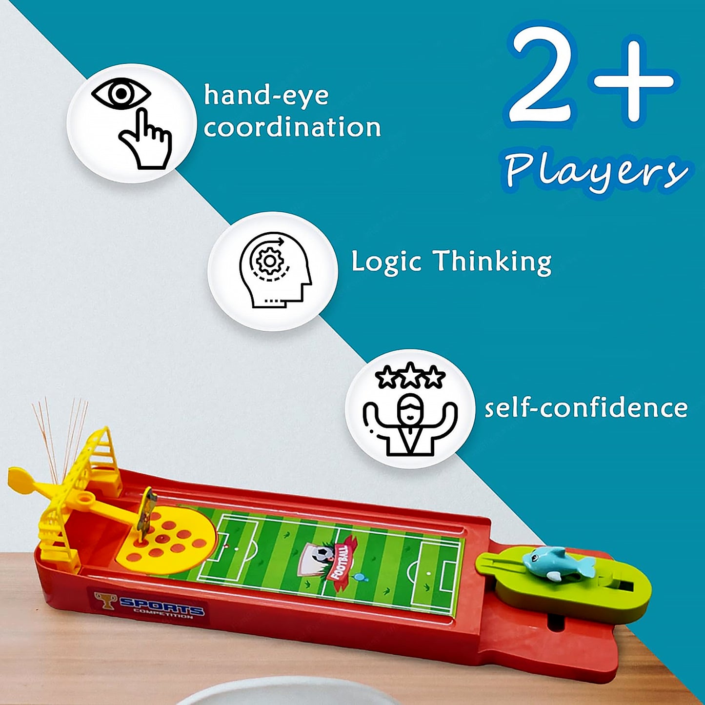 Mini Table Top Finger Football Game For Kids-Desktop Game For Kids Adults Fun Indoor Finger Bowling Game For Boys Girls Family Board Game