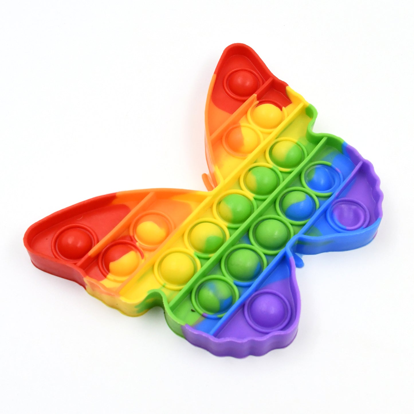 Pop Fidget Toy Push Pop Bubble Fidget Sensory Toy For Kids And Adults Fidget Popper Stress Reliever Sensory Fidget Poppers (Butterfly Car Shape 1 Pc)