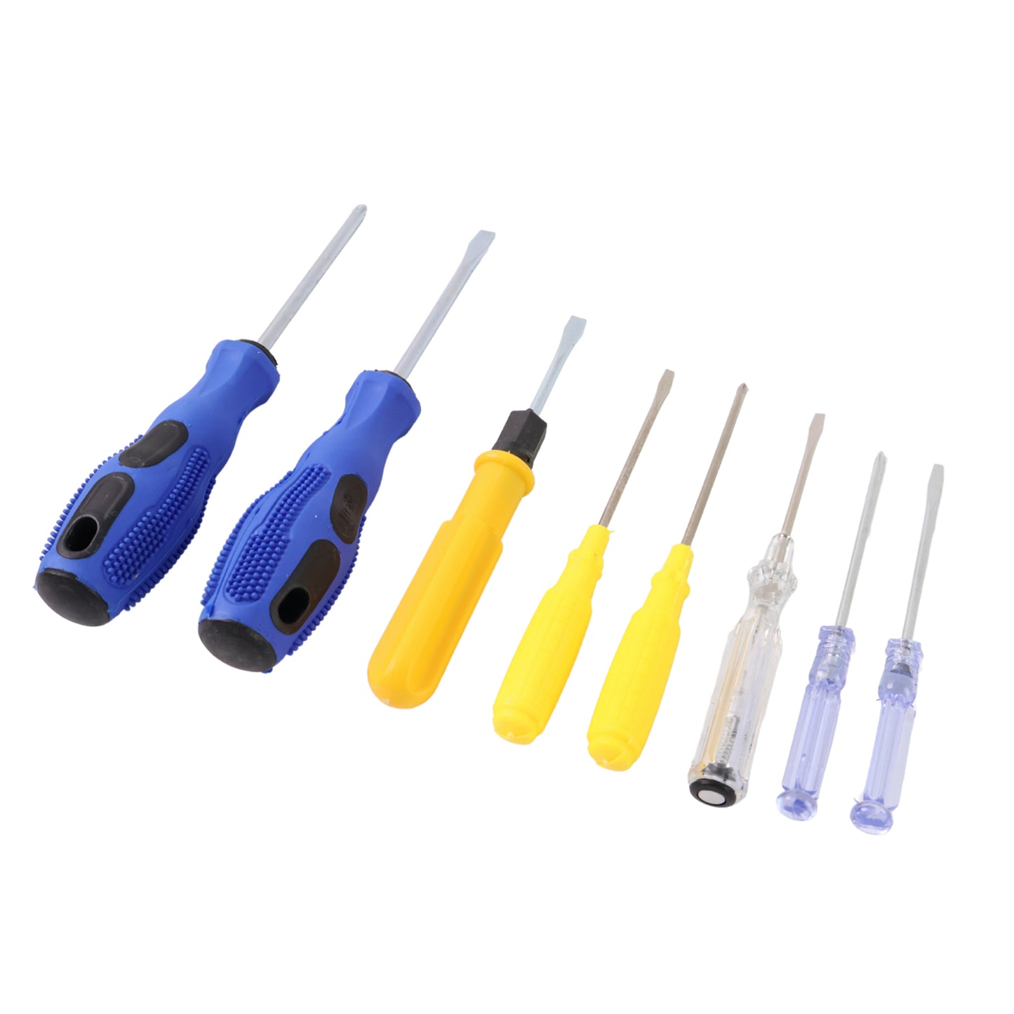 8 In1 Hand Tool Kit Steel And Plastic Hammer Screwdriver Tape