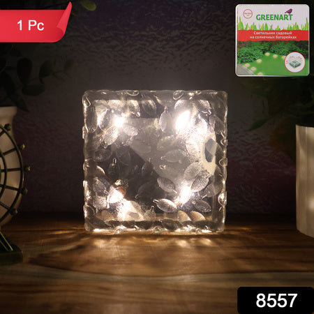 Solar Ice Cube Shaped Garden Light Ice Cube Shaped Garden Warm Light Outdoor Solar Garden Decorative Lights For Walkway Pathway Backyard Christmas Decoration Parties