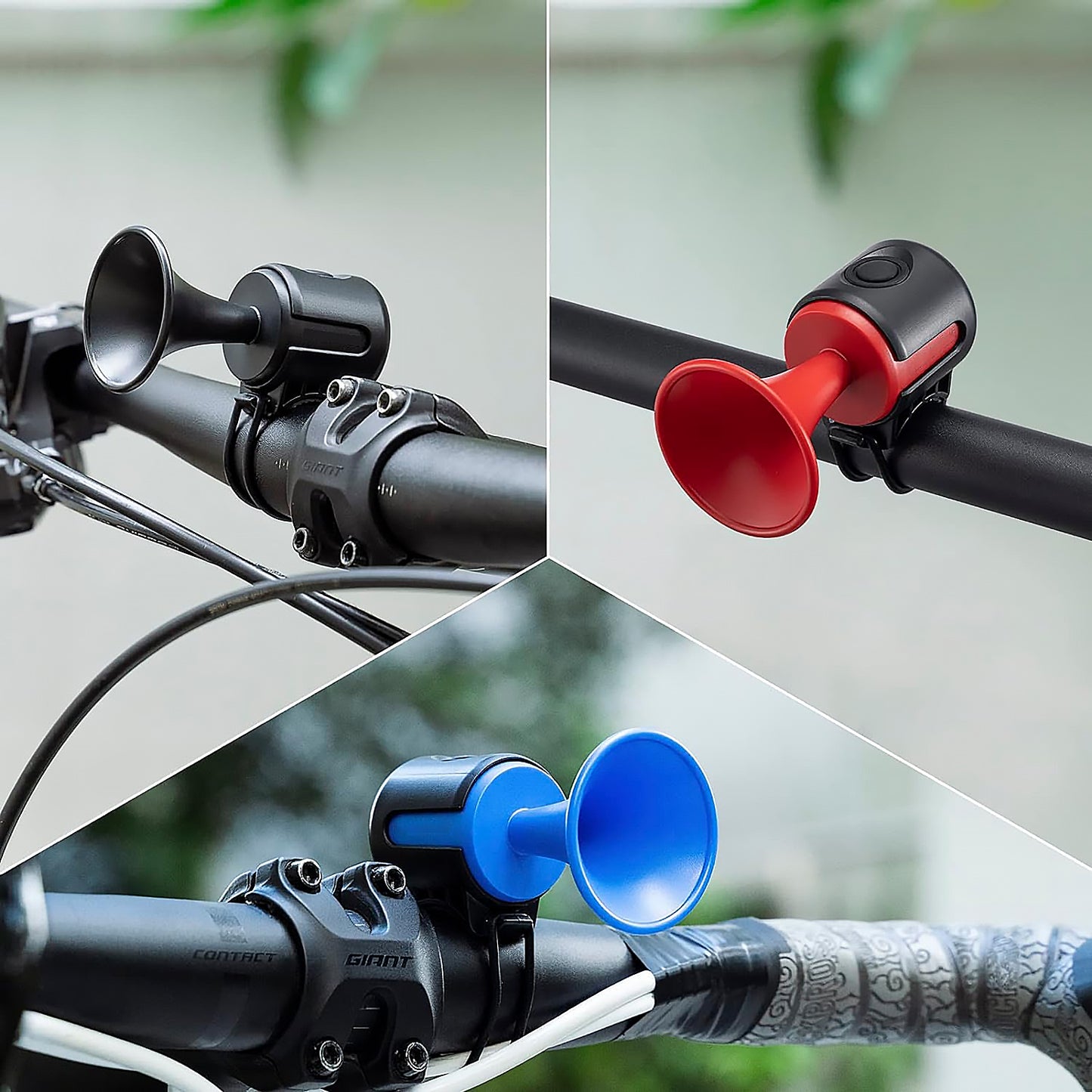 Bicycle Air Horn Loud - 120Db 1 Sound Mode Electronic Bicycle Bellsuper Electric Horn With Long Standby Button Battery Operatedipx4 Waterproof Loud Bell For Adults