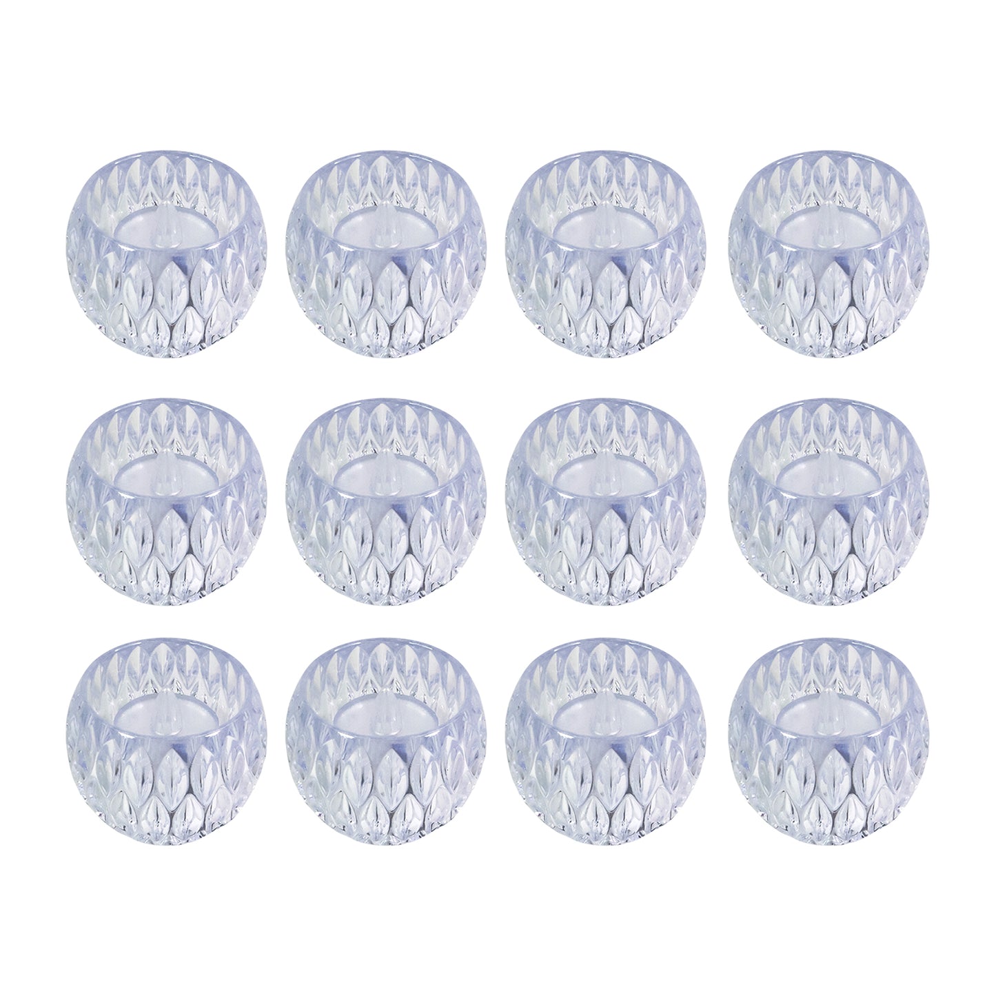 Set Of 12 Crystal Style Led Decorative Lamps Candle