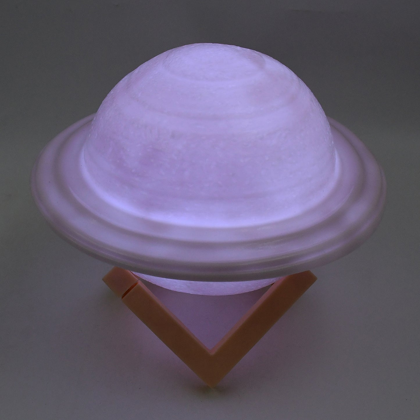 3D Saturn Lamp Home Decoration Bedside Night Light With Base (1 Pc Multicolor)