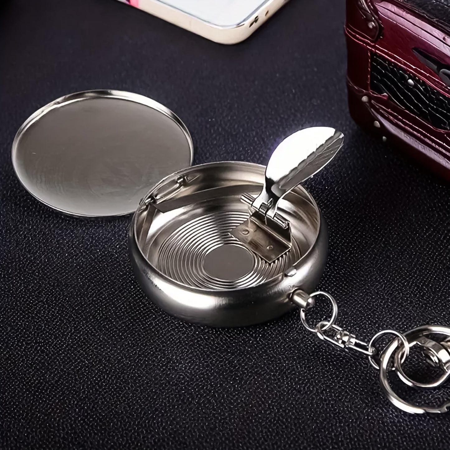 Minipocket Ss Ashtray With Keyring (1Pc)