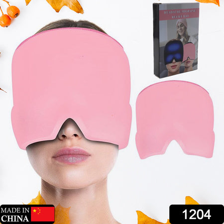 Headache Relief Hat Migraine Cap Wearable Migraine Mask Ice Head Wrap For Tension Headache Puffy Eyes Sinus Headache Stress Relief
