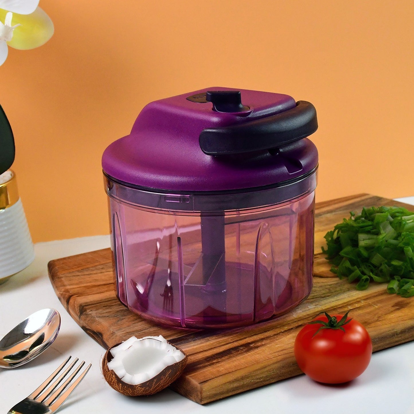 Supermom German Style Manual Hand-Operated Vegetable Chopper 1000 Ml
