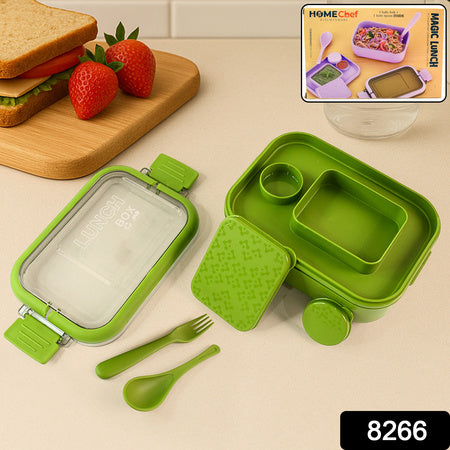 Magiclunch Box With Leakproof Compartments (1 Pc)
