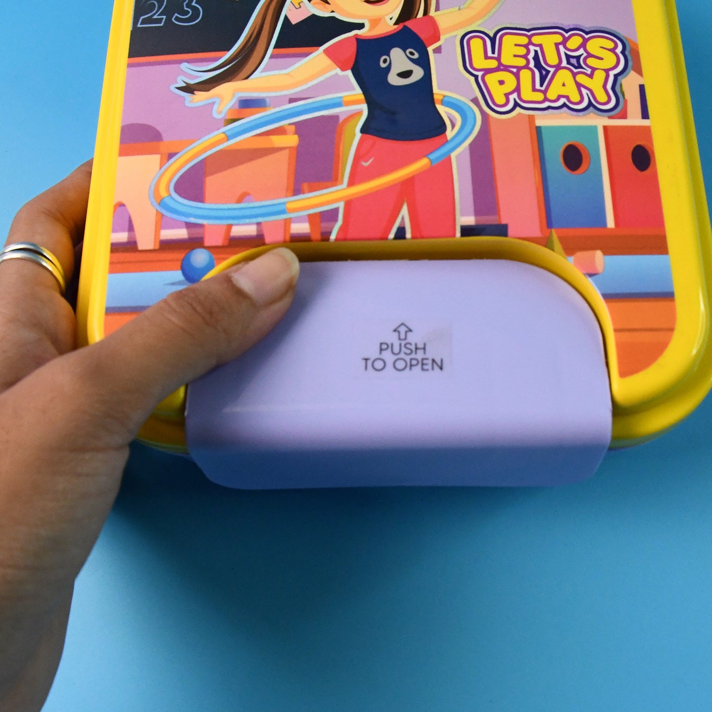 Kidslunch Box Set With Small Inner Container Spoon Fork (1 Pc)