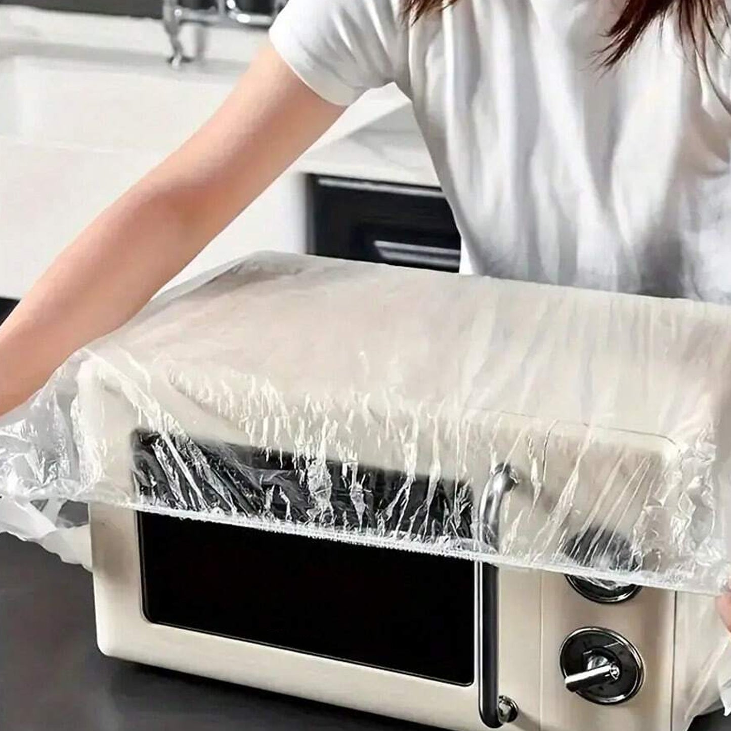 Homethick Disposable Dust Proof Plastic Furniture Covers (1 Pc Small)