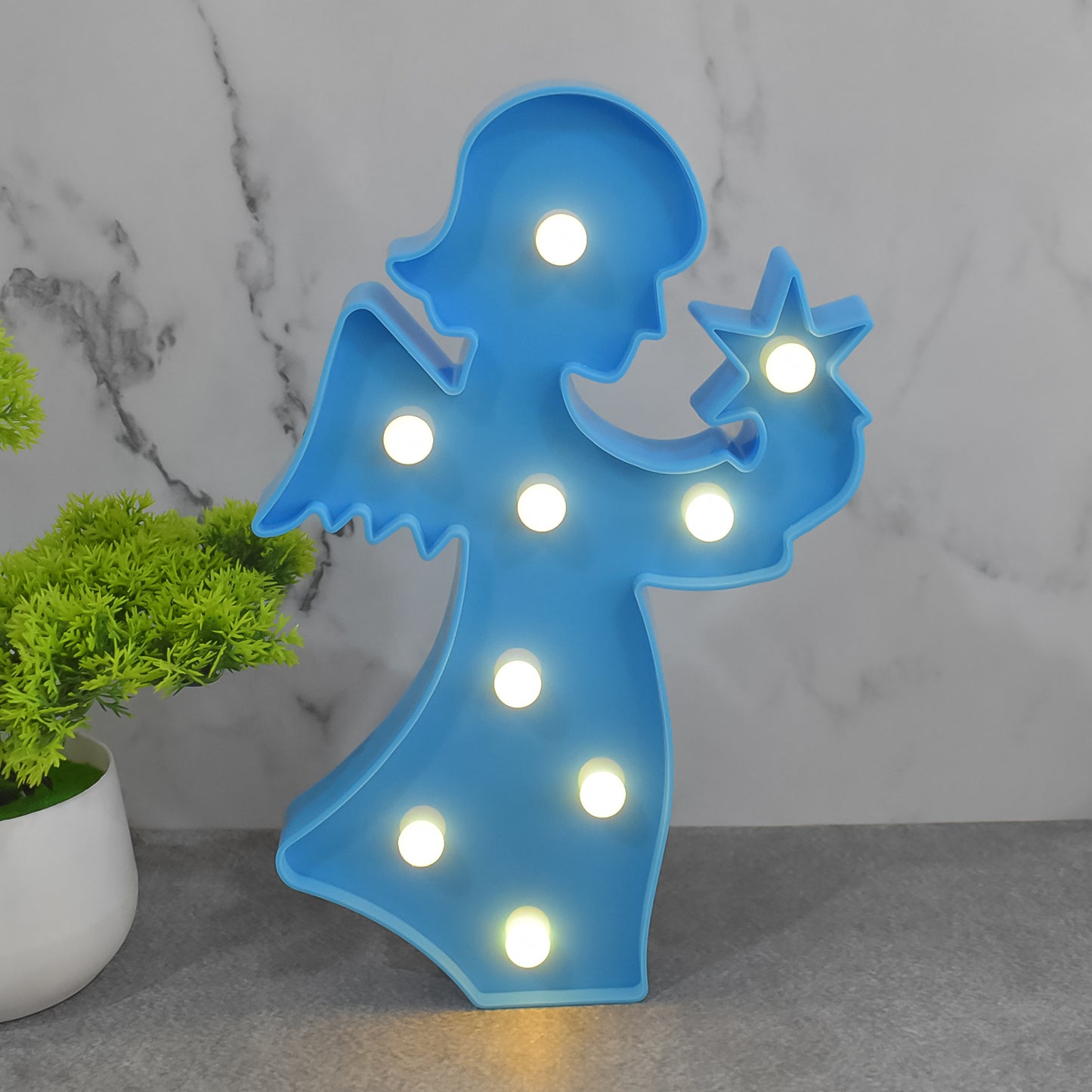 Led Night Light Coconut Tree Light Romantic Table Lamp (1 Pc Battery Not Included)