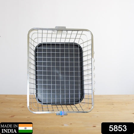 Dish Drainer Rack With Drip Tray Stainless Steel Dish Drainer Rack With Drip Tray Utensil Drying Stand For Kitchen Plate Rack Bartan Basket For Kitchen Utensilsdish Drying Rack With Drainerbartan Basketplate Stand ( 57 X 45 X 19 Cm)