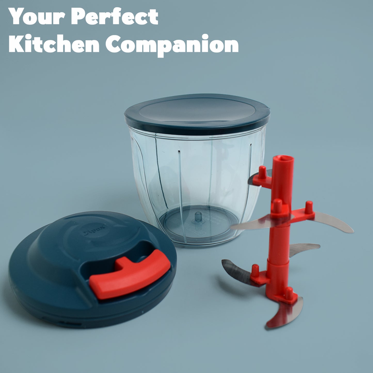 Apexspeed-X Hand-Powered Vegetable Chopper (1000 Ml)