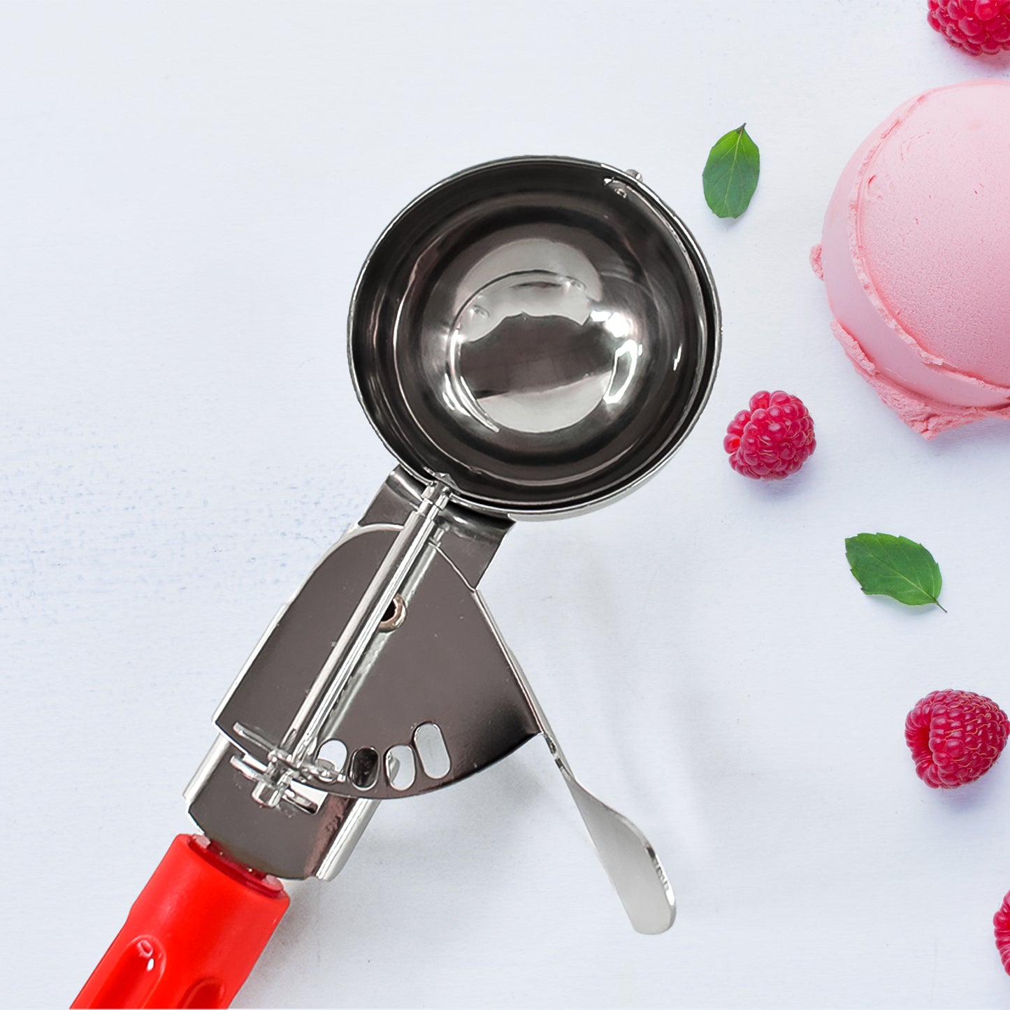 Apexice Cream Scoop 70 Ml Stainless Steel Head With Ergonomic Handle (1 Pc)