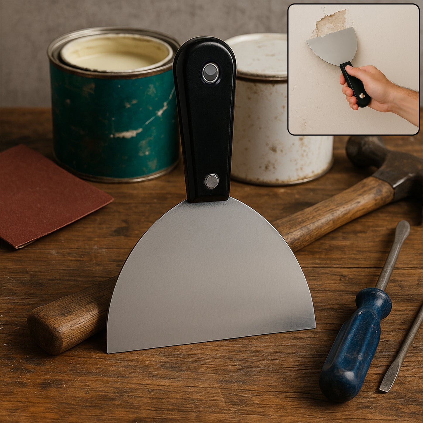 Paint Scraper Window Glass Filling Putty Knife (150 Mm 1 Pc)