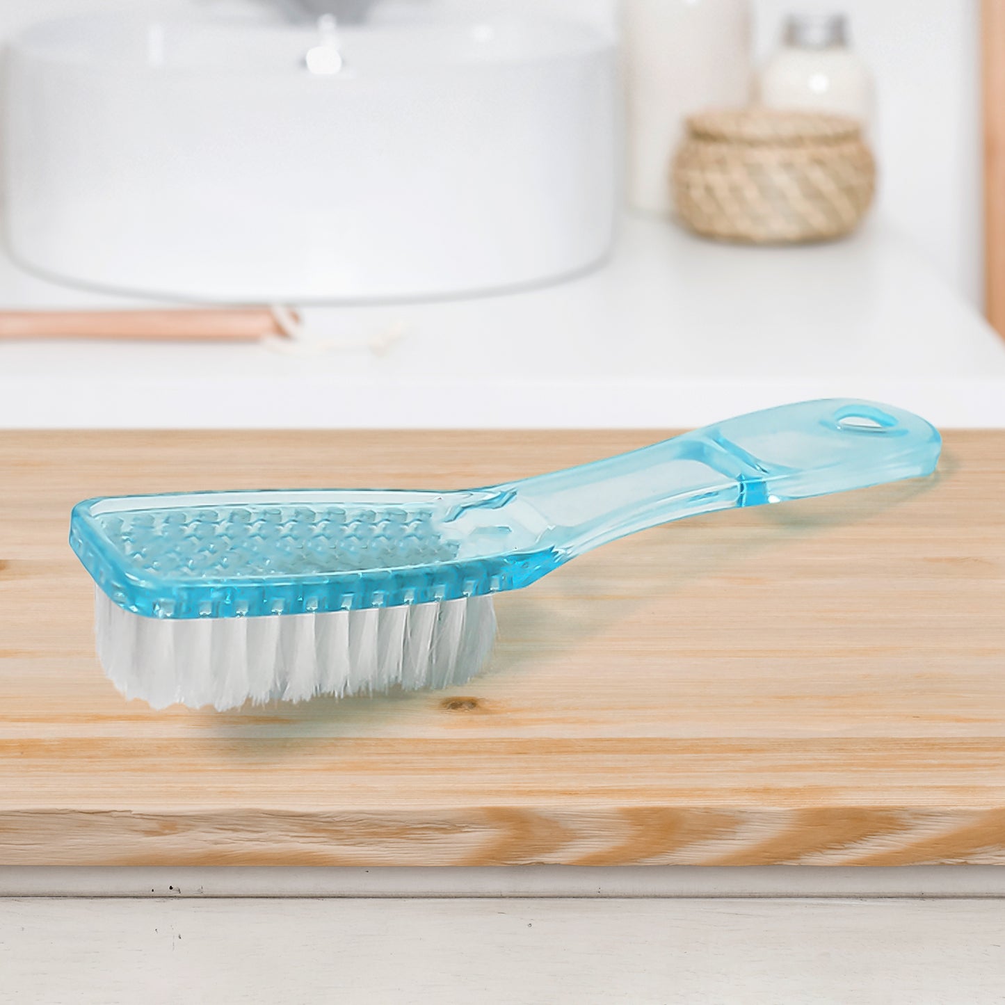 Plastic Handle Shoes Clothes Scrubbing Brush (1 Pc Mix Color 19 Cm)