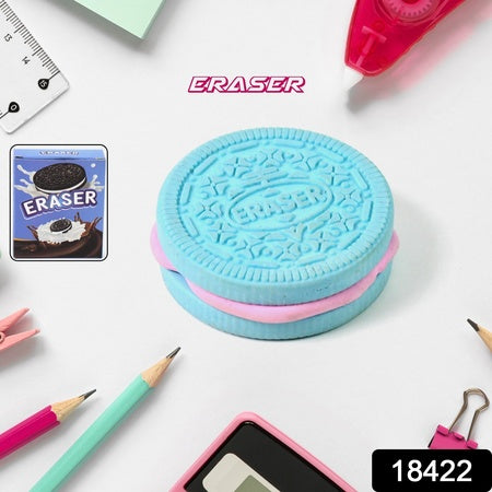 Biscuit Shape Eraser Unique Designs Patterns (1 Pc)