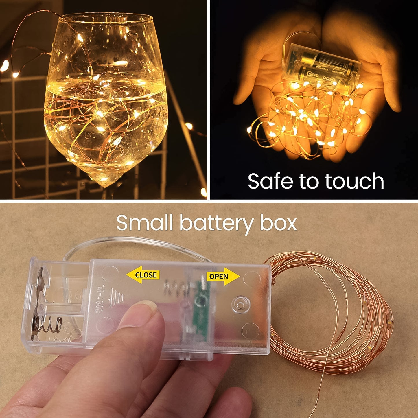 Led Flexible Wire Waterproof Lights For Party (2Aa Battery Operated Battery Not Included)