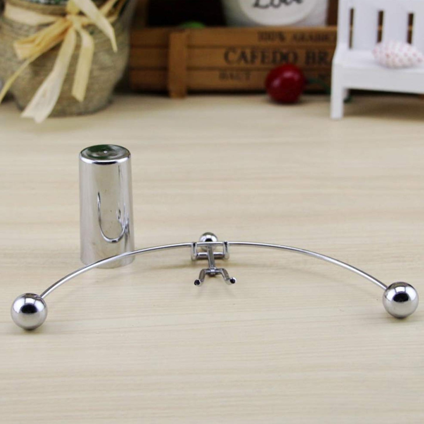 Mini Steel Balance Toy Decoration Pendulum Newton Cradle Balance Ball Tumbler Desk Toy Metal Man Home Home Decoration Crafts
