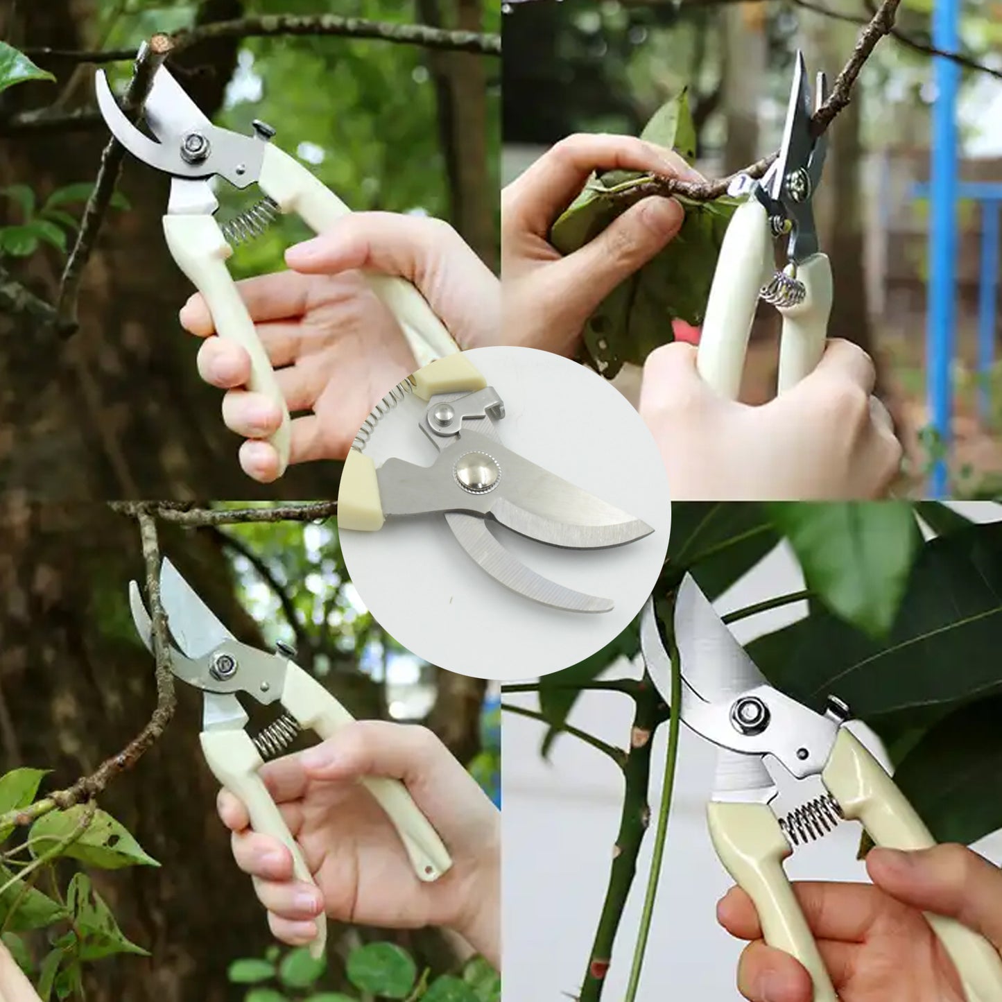 Stainless Steel Pruning Shears With Sharp Blades And Comfortable Handle - Durable Hand Pruner For Comfortable And Easy Cutting Heavy Duty Gardening Cutter Tool Plant Cutter For Home Garden Wood Bran (1 Pc)