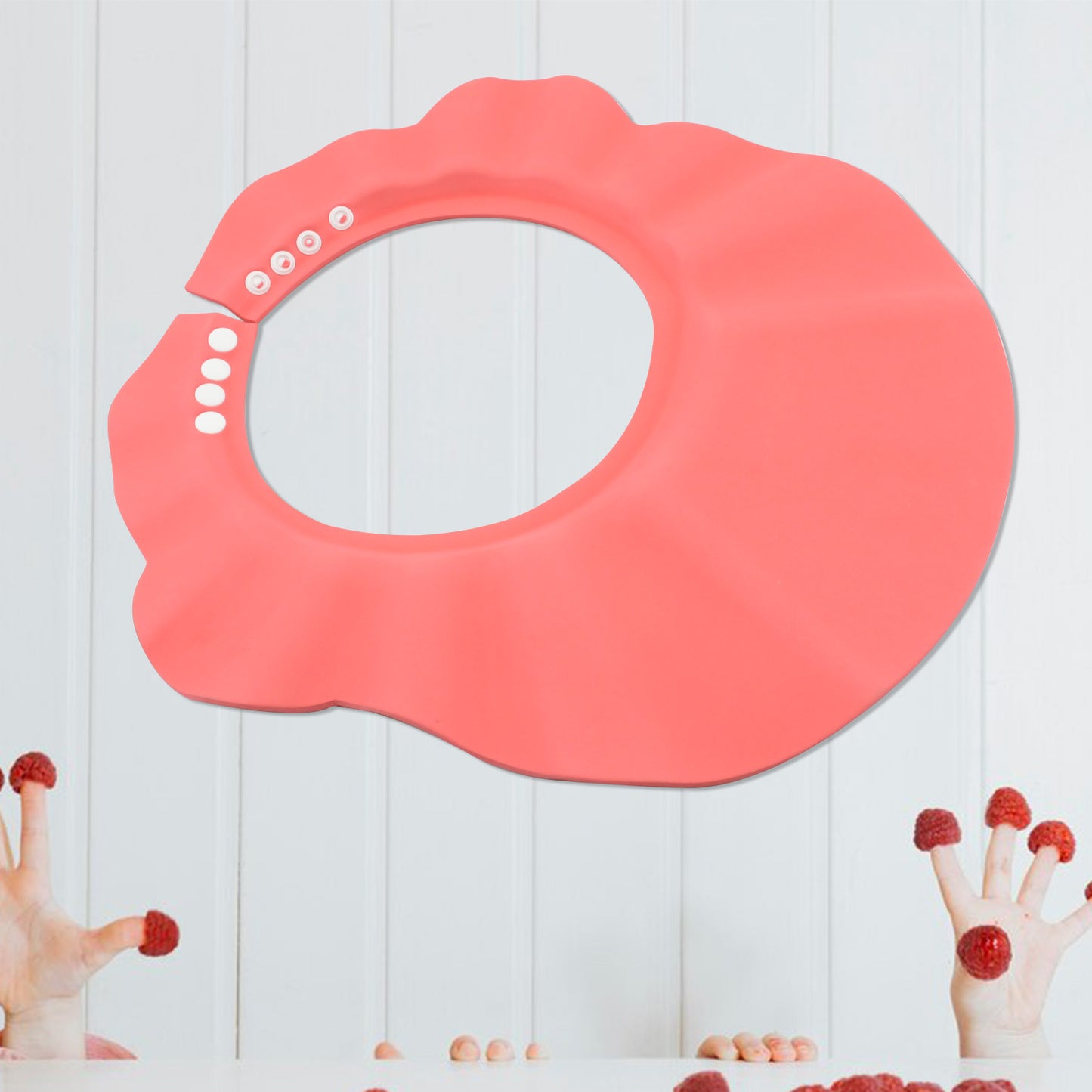 Baby Shower Caps Bath Cap For Toddlerbabykidesoft Flexible Material Visor Hat Safe Shampoo Protection Shampoo Cap Hat New Born Infants Babies Shield Eyesears Protector Soft Comfortable Wash Hair (1 Pc)